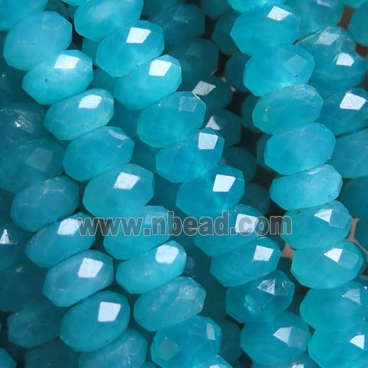AAA grade Amazonite beads, faceted rondelle