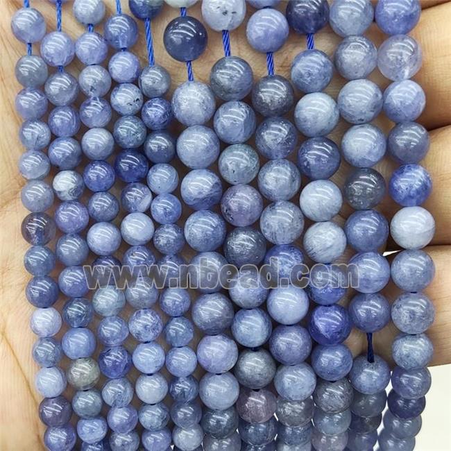 Natural Tanzanite Beads Blue Smooth Round