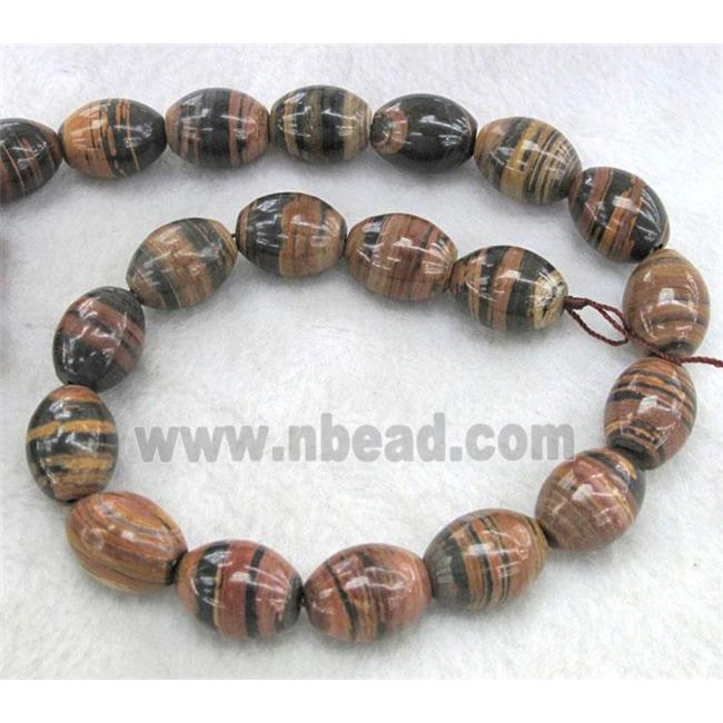 brown Opal Stone Beads, barrel