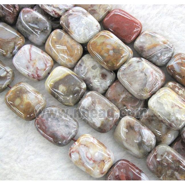 Bloodstone beads, rectangle