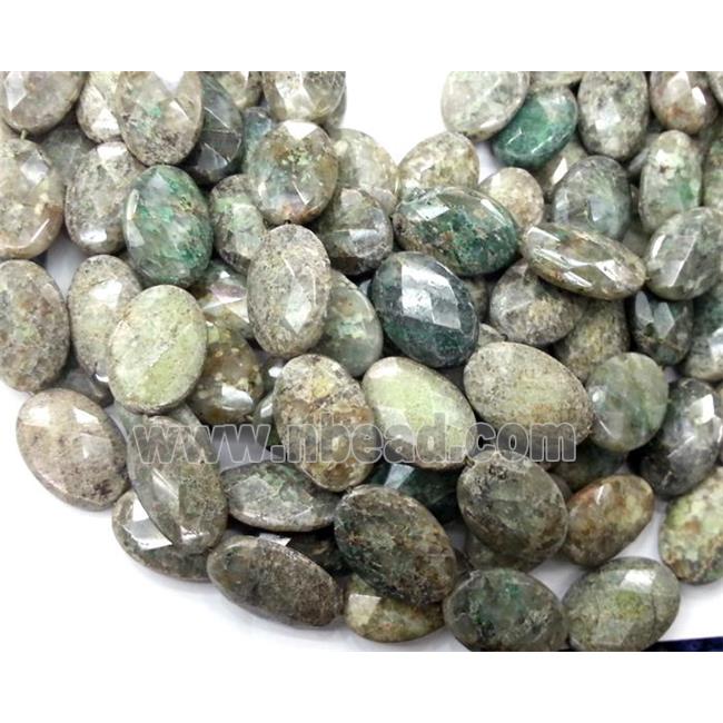 Australian Chrysoprase beads, faceted oval