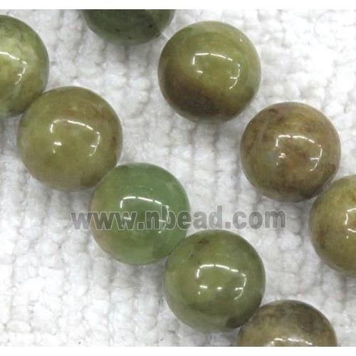 Peridot Beads, round, green