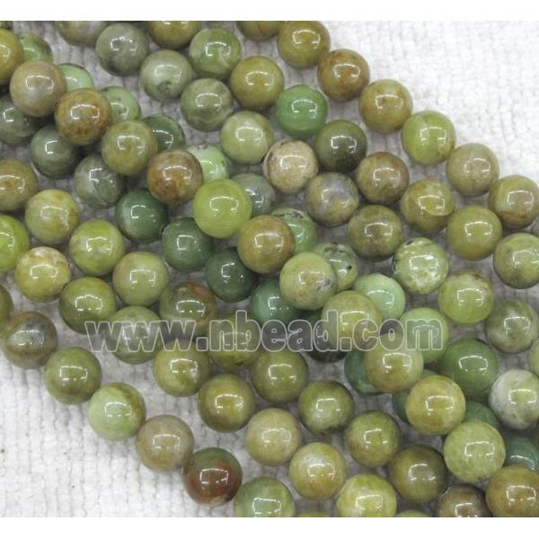 Peridot Beads, round, green