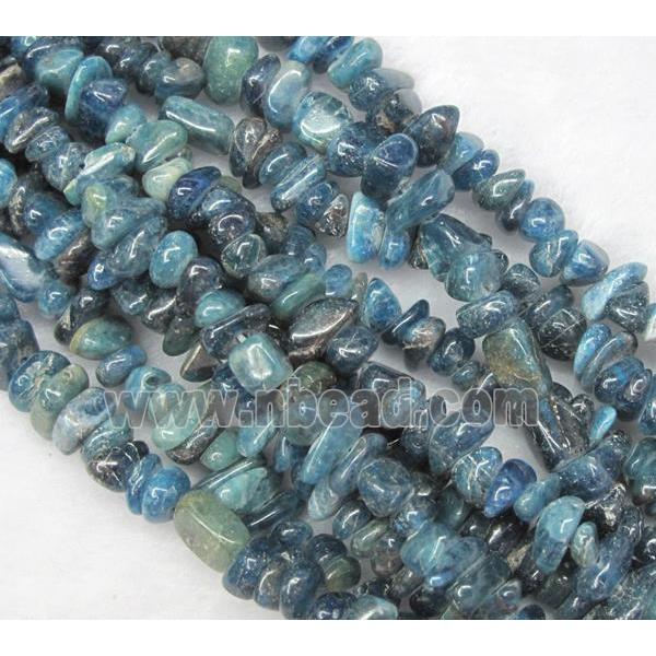 kyanite beads, chip, blue