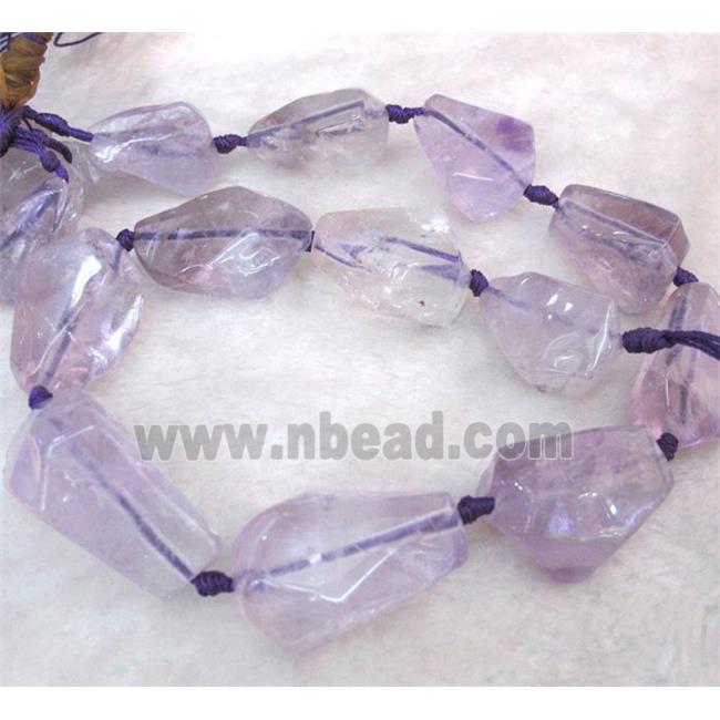 amethyst beads, freeform