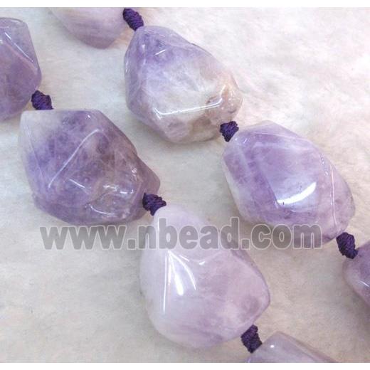 purple Chalcedony beads, freeform