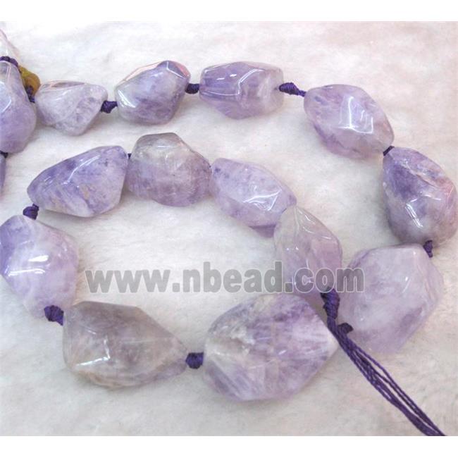 purple Chalcedony beads, freeform