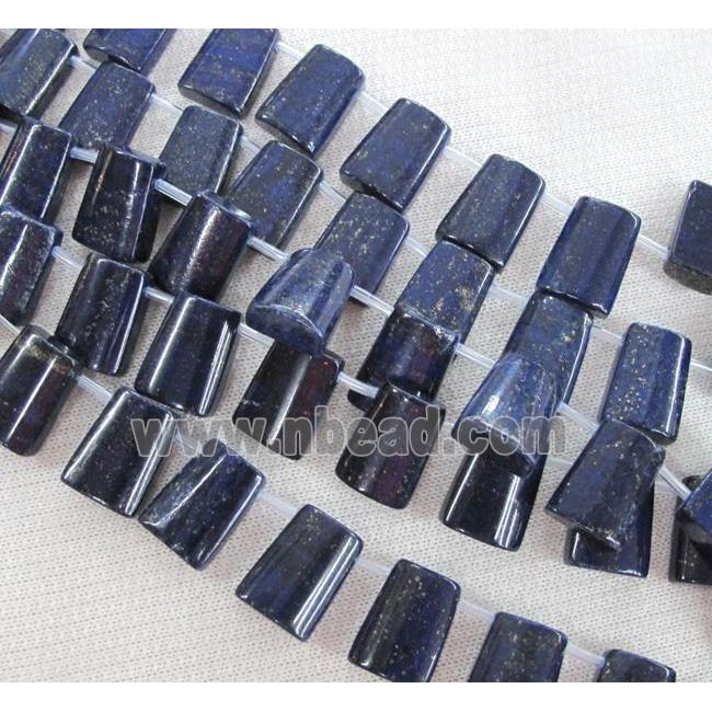 lapis lazuli beads, trapezoid