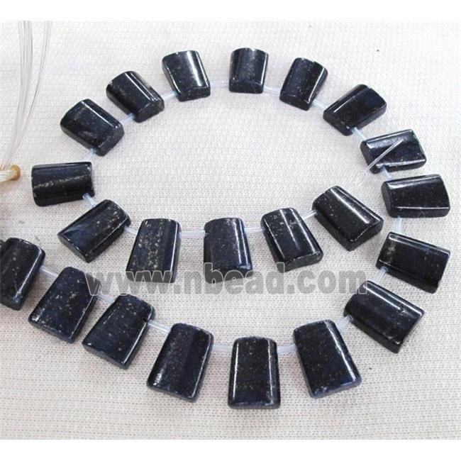lapis lazuli beads, trapezoid