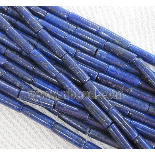 lapis lazuli beads, tube