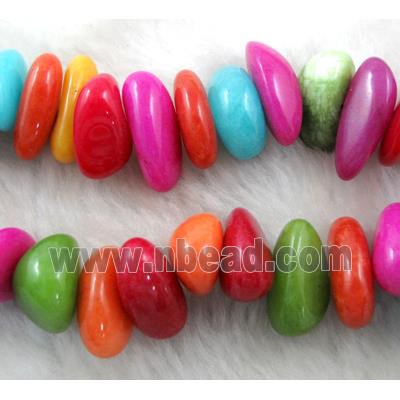 colorful jade opal bead, erose