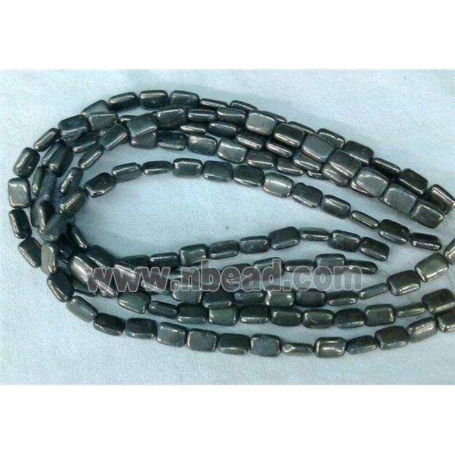 natural Pyrite Beads, rectangle
