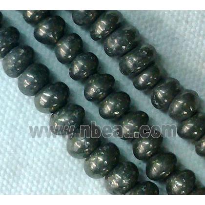 natural abacus Pyrite Beads