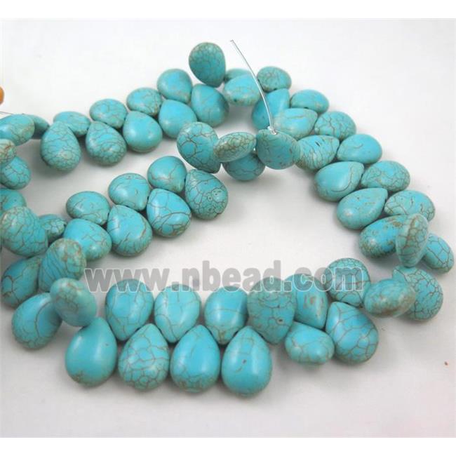 Turquoise Beads, teardrop, stability