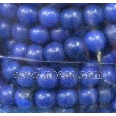 synthetic Turquoise beads, blue, round