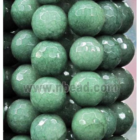 green jade bead, round