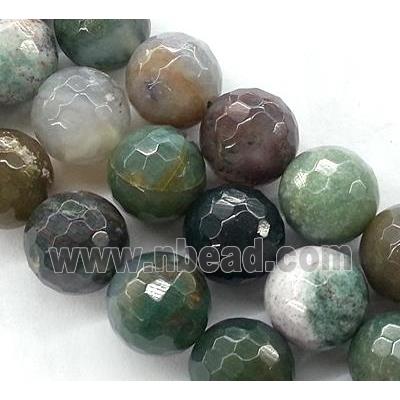 Indian Agate beads, faceted round