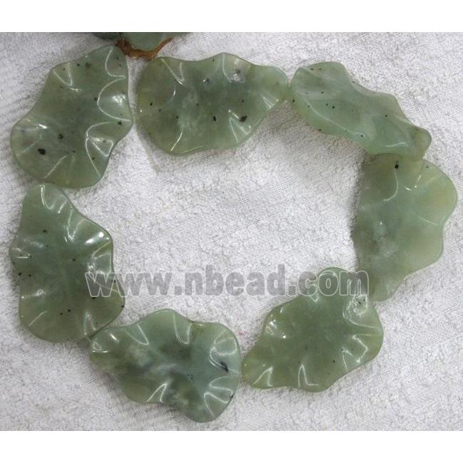green jasper bead, cucurbit