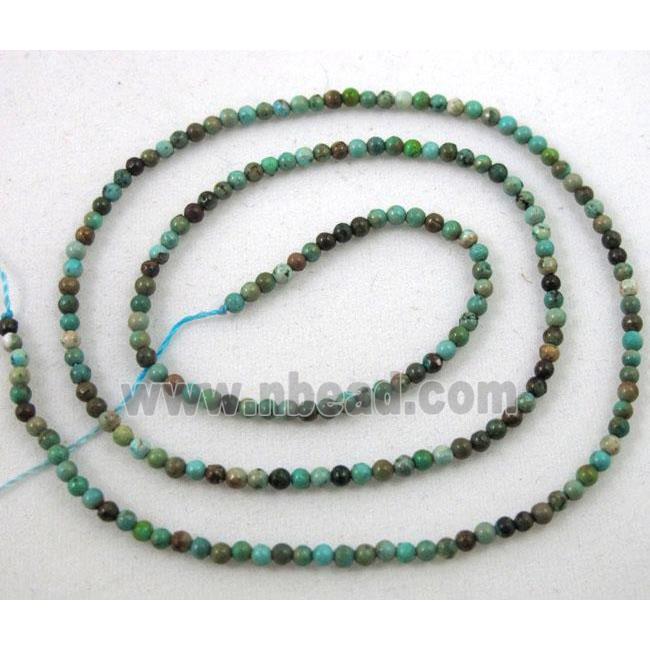 turquoise beads, tiny, round