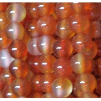 tiny red agate beads, round