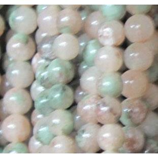 tiny jasper beads, pink, round