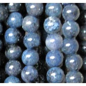 tiny jasper bead, sea-blue, round