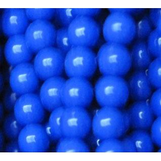 tiny lapis lazuli beads, dyed blue, round