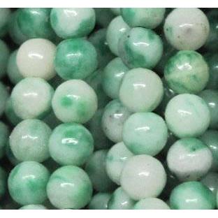 green spotted dalmatian jasper beads, tiny, round