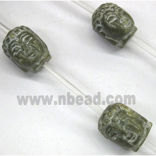Chinese Jade Buddha Beads, green