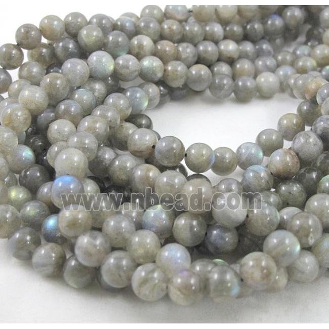 Labradorite beads, round