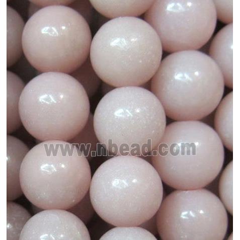 natural Chinese Pink Opal Stone Beads, round