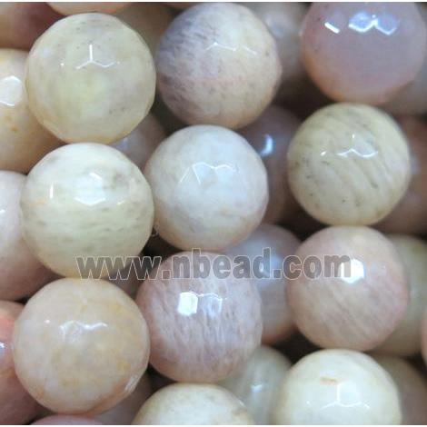 natural Yellow SunStone Beads, faceted round