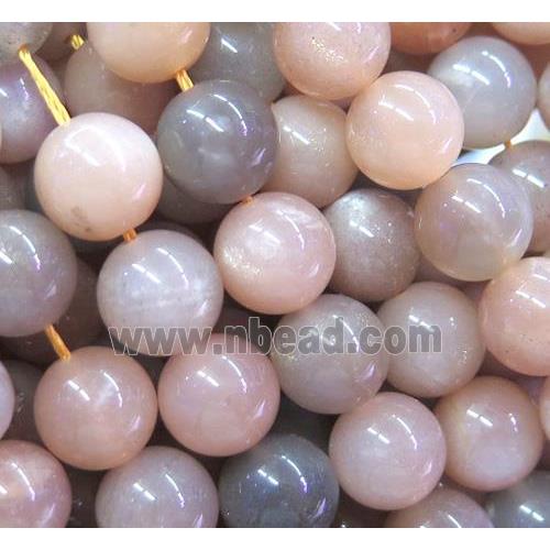natural MoonStone Beads, round, A-grade