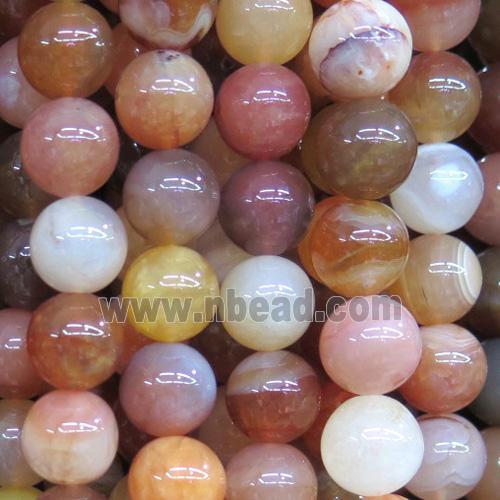 natural Red Botswana Agate beads, round