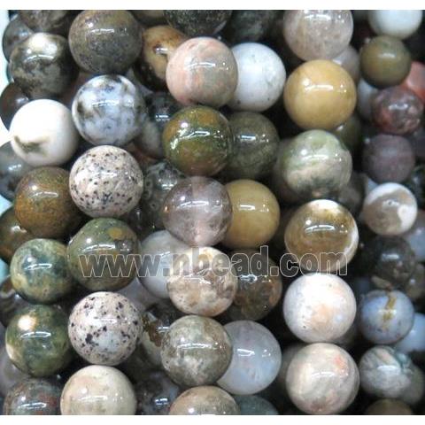 ocean Agate beads, round