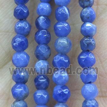 blue Sodalite Beads, faceted round, A-Grade