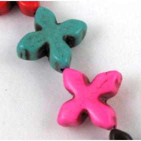 synthetic Turquoise cross, mix color