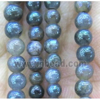 tiny Labradorite beads, round, AB-Color electroplated