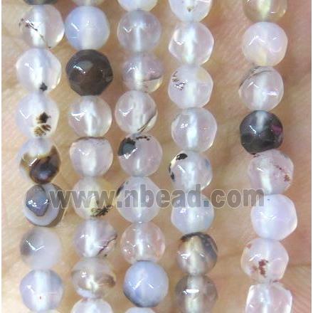 Tiny heihua Agate beads, faceted round
