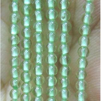 tiny round peridot beads
