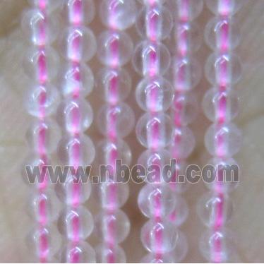 tiny round Rose Quartz seed Beads