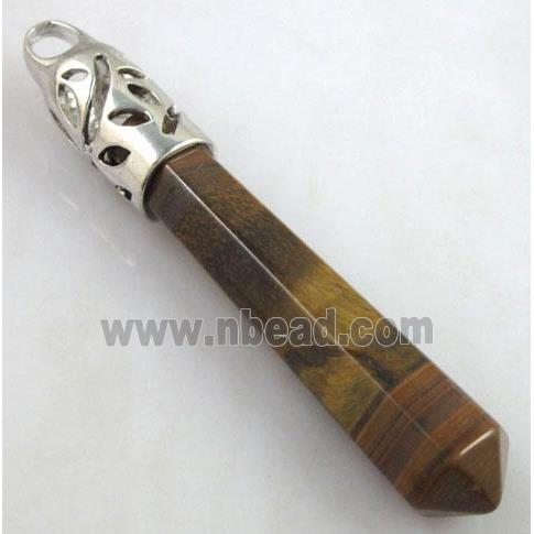 tiger eye stone pendant, stick, point