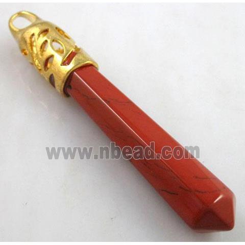Red Jasper pendant, stick, point