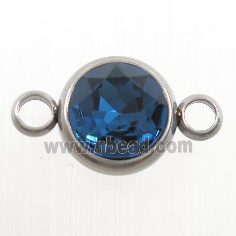 crystal glass connector, sapphire, stainless steel