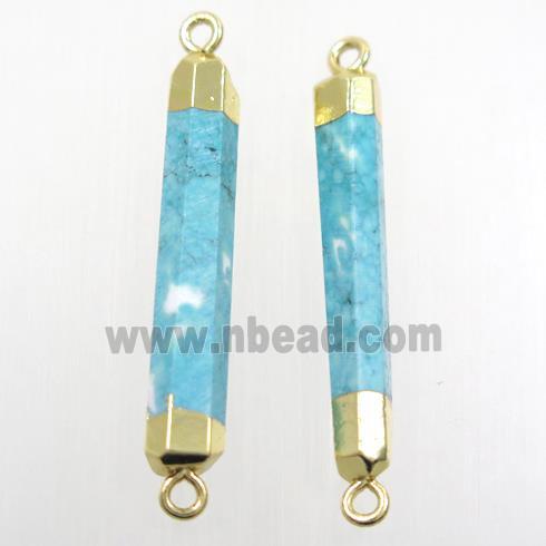 blue Assembled Turquoise connector, stick