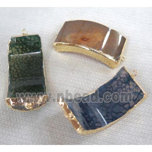 agate connector, bend rectangle, mixed color
