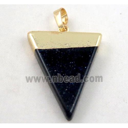 Blue SandStone pendant, triangle