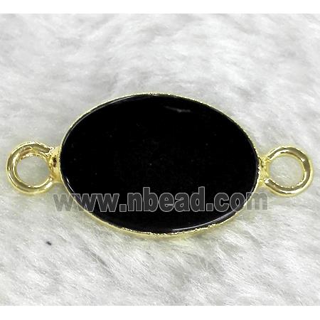 black onyx connector, oval