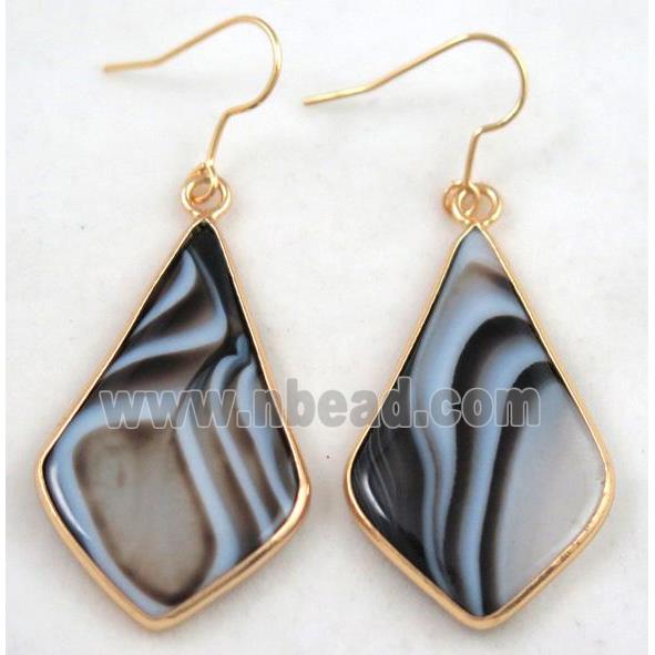 agate earring, colorfast