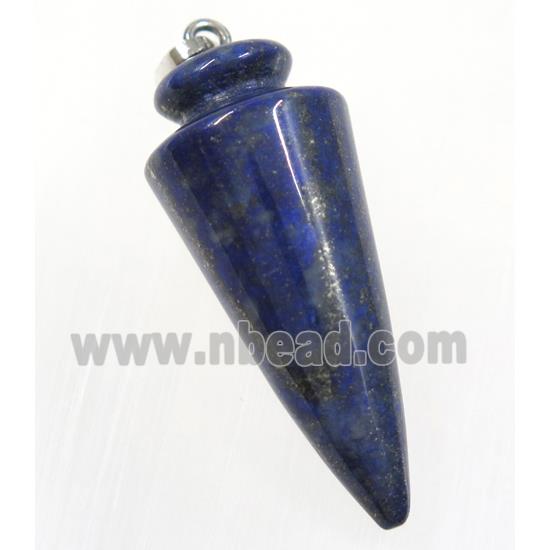 blue Lapis Lazuli bullet pendant